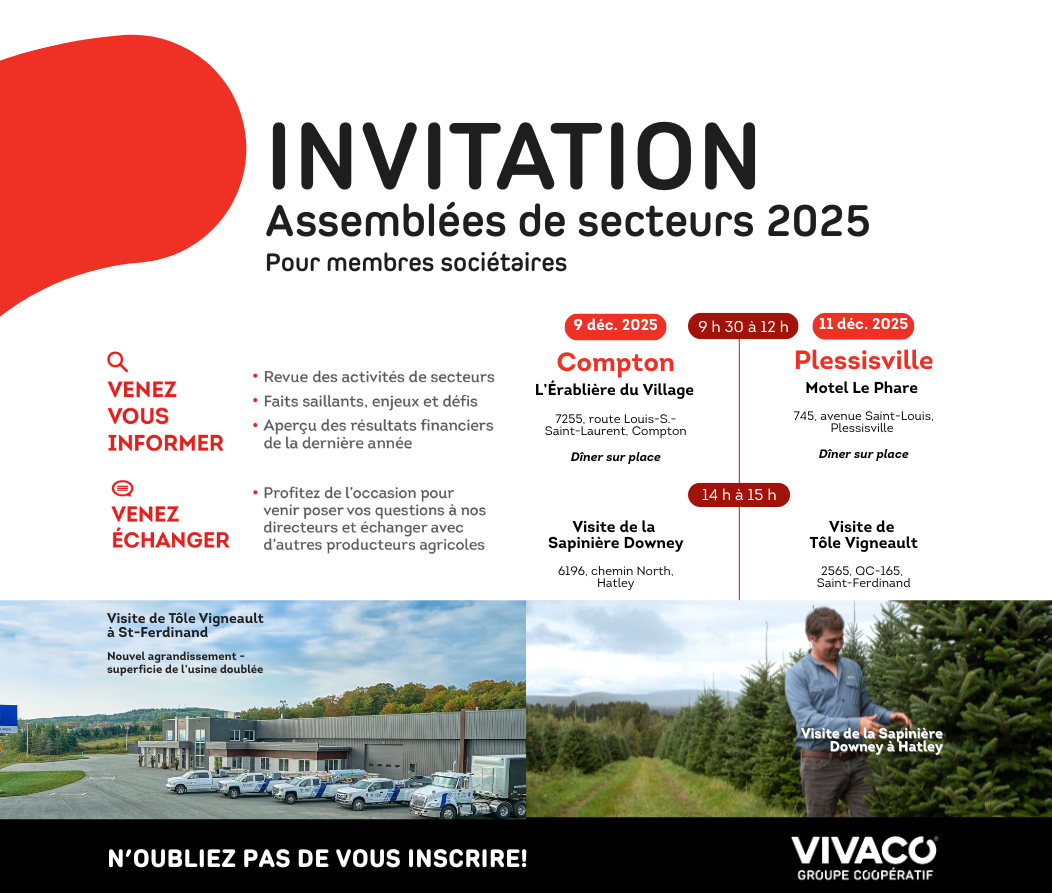 Invitation assemblées de secteur 2025